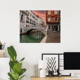 Ponte di Canonica Venetië Italië Poster