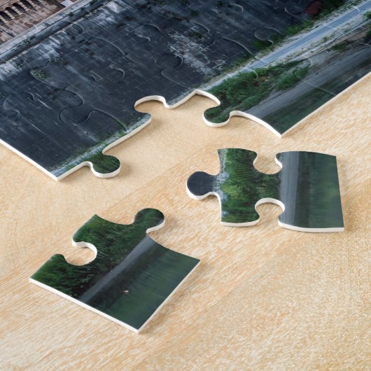 Ponte en Castel Sant'Angelo bij zonsopgang - Rome, Legpuzzel (Zijkant)