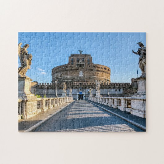 Ponte en Castel Sant'Angelo - Rome, Italië Legpuzzel (Horizontaal)