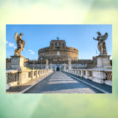 Ponte en Castel Sant'Angelo - Rome, Italië Raamsticker (Vel 3)