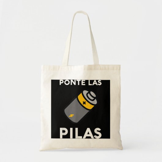 Ponte Las Pilas Funny Spain Espanol Chistosa Mex Tote Bag (Voorkant)