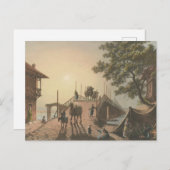 Ponte piccolo, kleine brug in het islamitische dor briefkaart (Voorkant / Achterkant)