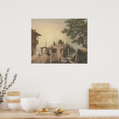 Ponte piccolo, kleine brug in het islamitische dor poster (Keuken)