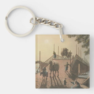 Ponte piccolo, kleine brug in het islamitische dor sleutelhanger