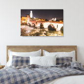 Ponte Pietro van Verona Canvas Afdruk (Insitu (Slaapkamer))