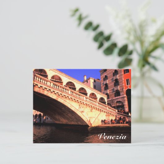 Ponte Rialto Briefkaart (Staand voorkant)