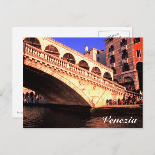 Ponte Rialto Briefkaart (Voorkant / Achterkant)