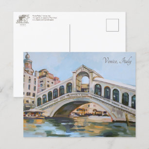 Ponte Rialto   Venetië, Italië Briefkaart