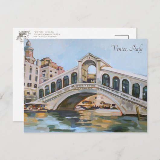 Ponte Rialto | Venetië, Italië Briefkaart (Voorkant / Achterkant)