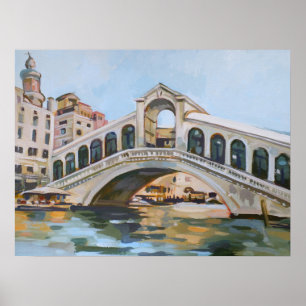 Ponte Rialto   Venetië, Italië Poster