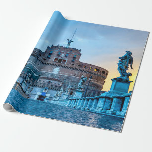 Ponte Sant'Angelo bij zonsopgang - Rome Italië Cadeaupapier