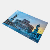 Ponte Sant'Angelo bij zonsopgang - Rome Italië Deurmat (Schuin)