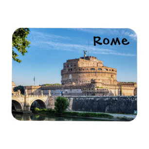 Ponte Sant'Angelo bij zonsopgang - Rome, Italië Magneet