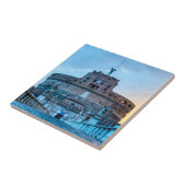 Ponte Sant'Angelo bij zonsopgang - Rome Italië Tegeltje (Zijkant)