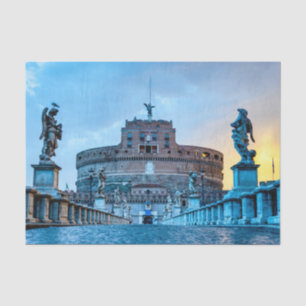 Ponte Sant'Angelo bij zonsopgang - Rome Italië Tissuepapier