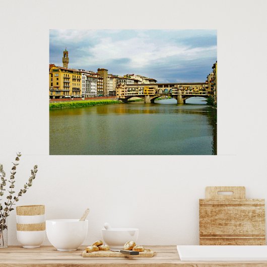 Ponte Vecchio 1 Poster (Keuken)