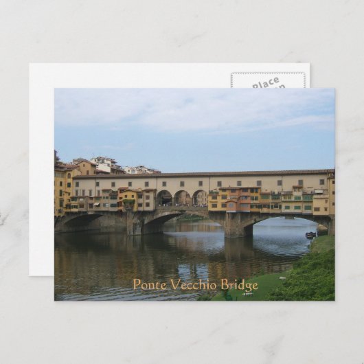 Ponte Vecchio Bridge Briefkaart (Voorkant / Achterkant)