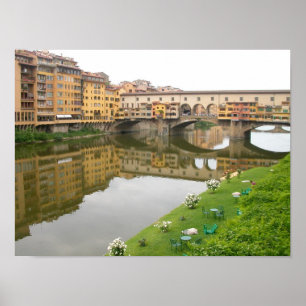Ponte Vecchio Bridge Florence, Italië Poster
