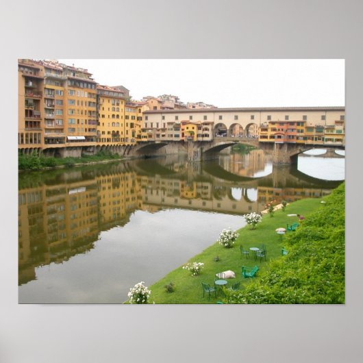 Ponte Vecchio Bridge Florence, Italië Poster (Voorkant)