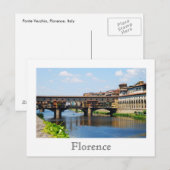 Ponte Vecchio Briefkaart (Voorkant / Achterkant)