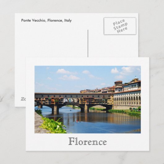 Ponte Vecchio Briefkaart (Voorkant / Achterkant)