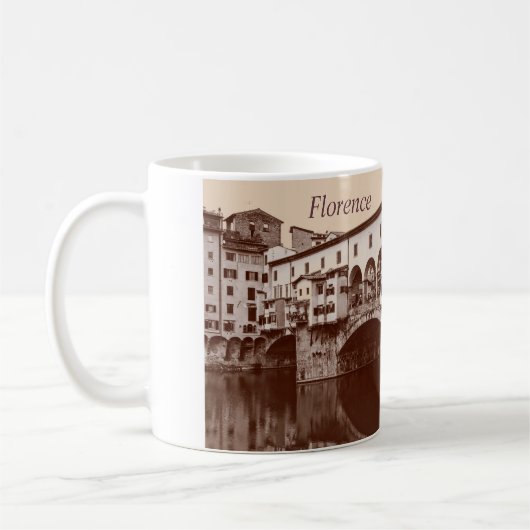 Ponte Vecchio Brown Coffee Mok (Links)