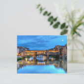Ponte vecchio-brug in Florence, Italië Briefkaart (Staand voorkant)
