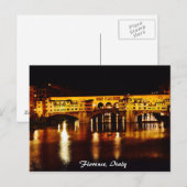 Ponte Vecchio-brug in Florence, Italië Briefkaart (Voorkant / Achterkant)