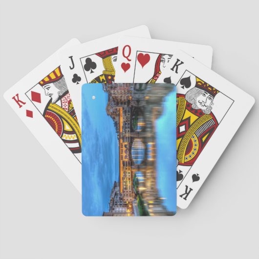 Ponte vecchio-brug in Florence, Italië Pokerkaarten (Achterkant)