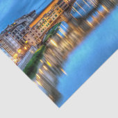 Ponte vecchio-brug in Florence, Italië Tissuepapier (Detail)