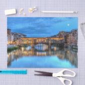 Ponte vecchio-brug in Florence, Italië Tissuepapier (Craft)