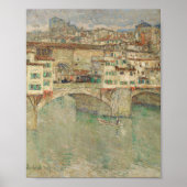 Ponte Vecchio | Childe Hassam Poster (Voorkant)