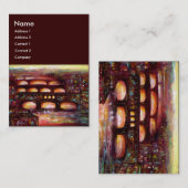 Ponte Vecchio en andere bruggen van Florence Visitekaartje (Voorkant / Achterkant)