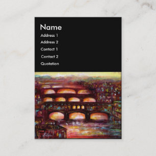 Ponte Vecchio en andere bruggen van Florence, zwar Visitekaartje