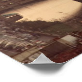 Ponte Vecchio en Arno Poster (Hoek)