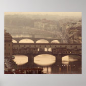 Ponte Vecchio en Arno Poster (Voorkant)