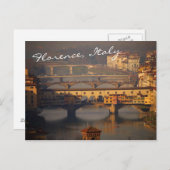 Ponte Vecchio en Bruggen van Florence, Italië Briefkaart (Voorkant / Achterkant)