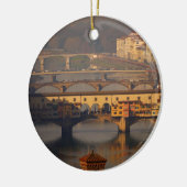 Ponte Vecchio en Bruggen van Florence, Italië Keramisch Ornament (Links)
