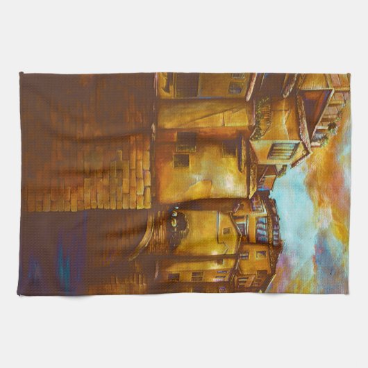 Ponte Vecchio, Firenze Theedoek (Horizontaal)