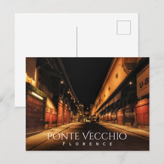 Ponte Vecchio, Florence Briefkaart (Voorkant / Achterkant)