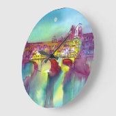 PONTE VECCHIO Florence door Waterverf 's nachts Grote Klok (Hoek)