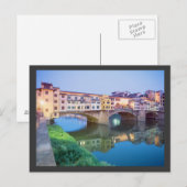 Ponte Vecchio Florence Italië Briefkaart (Voorkant / Achterkant)