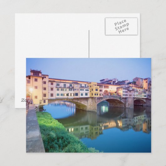 Ponte Vecchio Florence Italië Briefkaart (Voorkant / Achterkant)