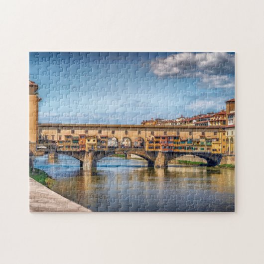 Ponte Vecchio Florence Italië Foto Legpuzzel (Horizontaal)