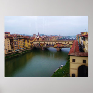 Ponte Vecchio, Florence, Italië Poster