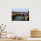 Ponte Vecchio, Florence, Italië Poster (Keuken)