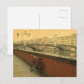 Ponte Vecchio Florence Italië vakantie Feestdagenkaart (Voorkant / Achterkant)