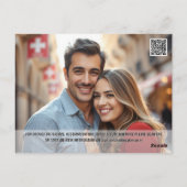 Ponte vecchio Florence Italië waterverf save date Briefkaart (Achterkant)