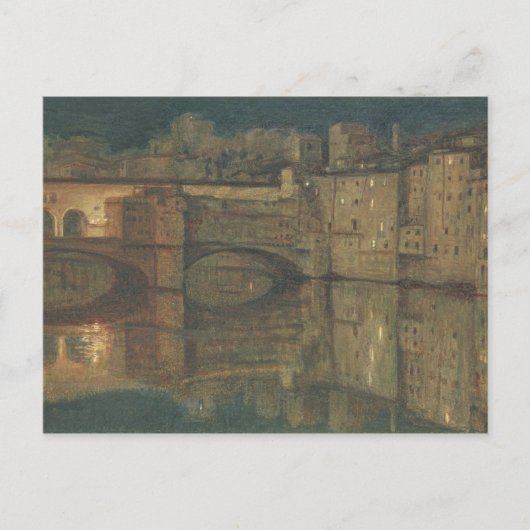 Ponte Vecchio, Florence (olie op doek) Briefkaart (Voorkant)