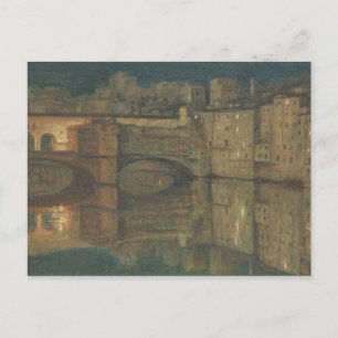 Ponte Vecchio, Florence (olie op doek) Briefkaart